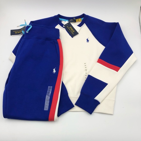 Polo Ralph Lauren Pants - Polo Ralph Lauren Deckwash Blue Multi Color Jogger 2 Piece Set